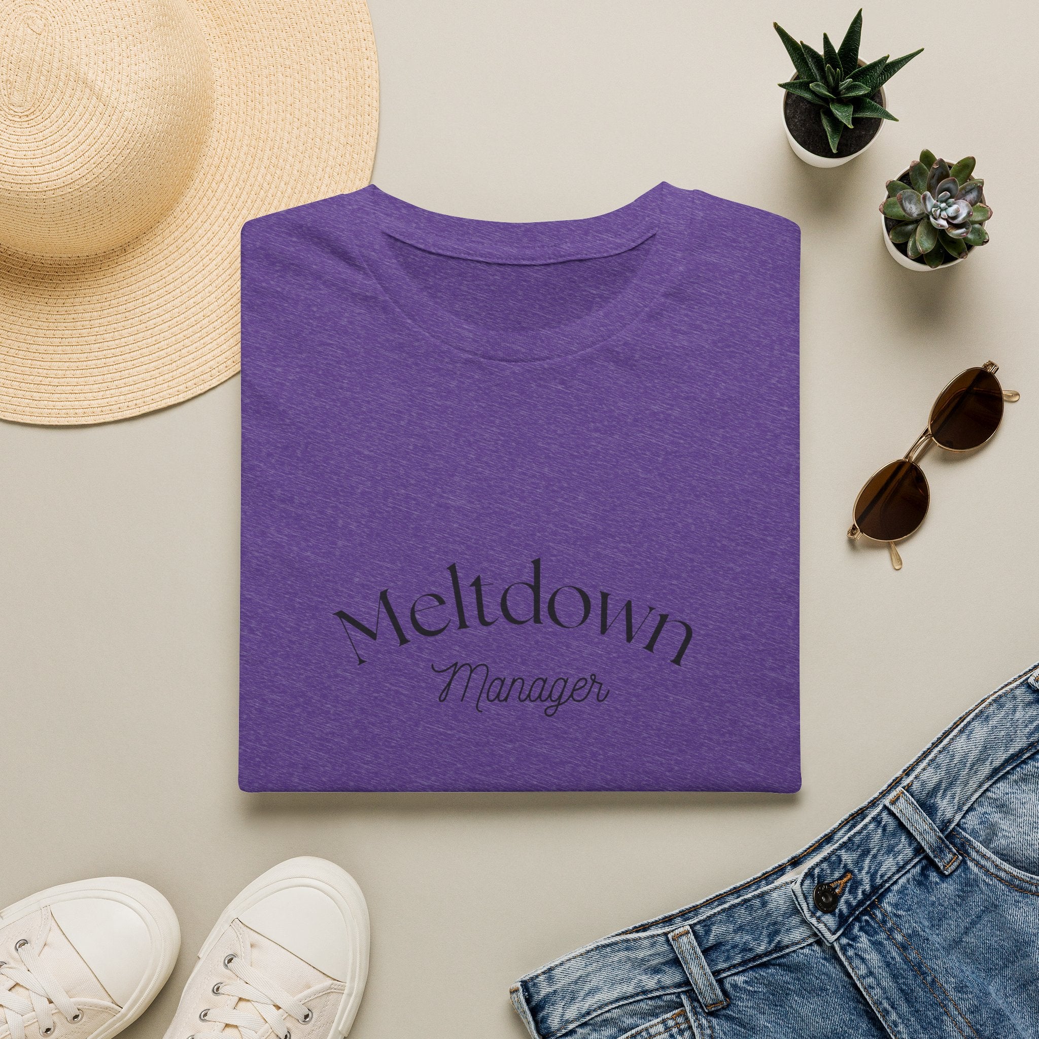 Meltdown Manager T-Shirt | Funny Sarcastic Typography Tee