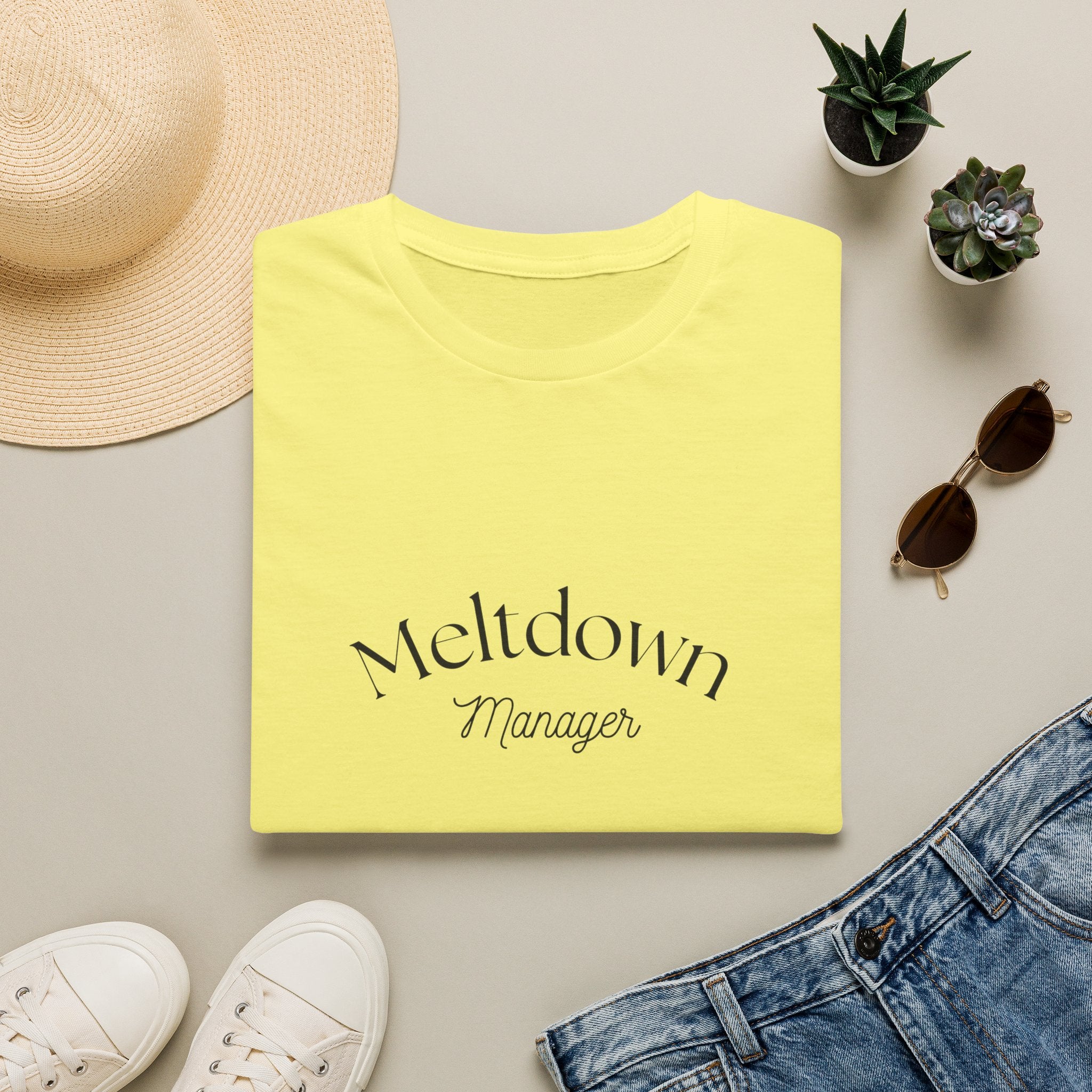 Meltdown Manager T-Shirt | Funny Sarcastic Typography Tee