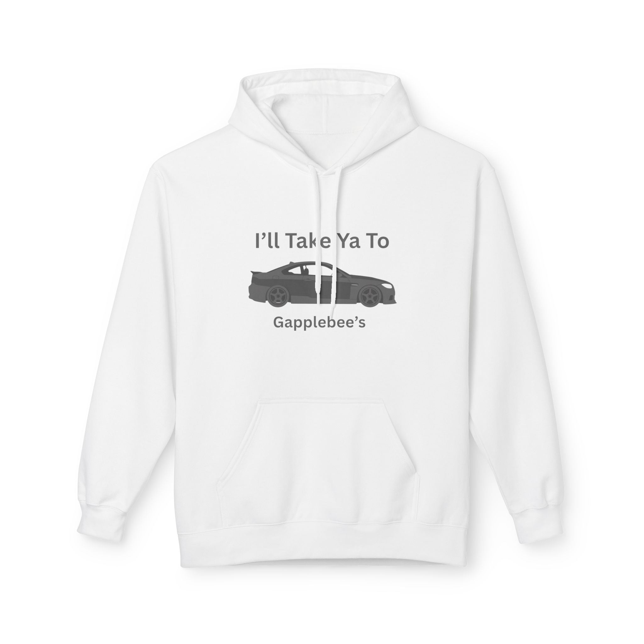 Hoodie — "I'll Take Ya To" sports car (Gapelbees)