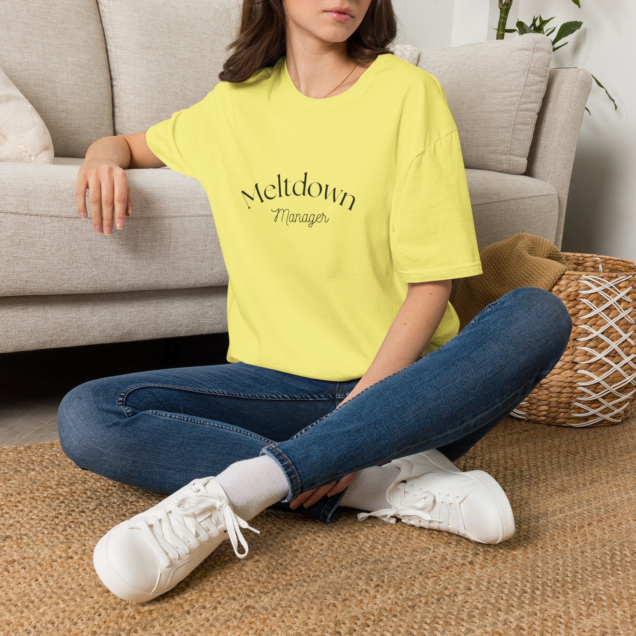 Meltdown Manager T-Shirt | Funny Sarcastic Typography Tee