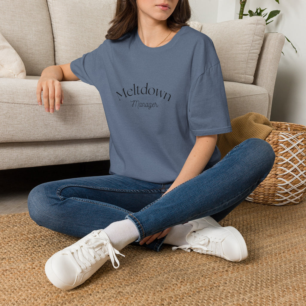 Meltdown Manager T-Shirt | Funny Sarcastic Typography Tee