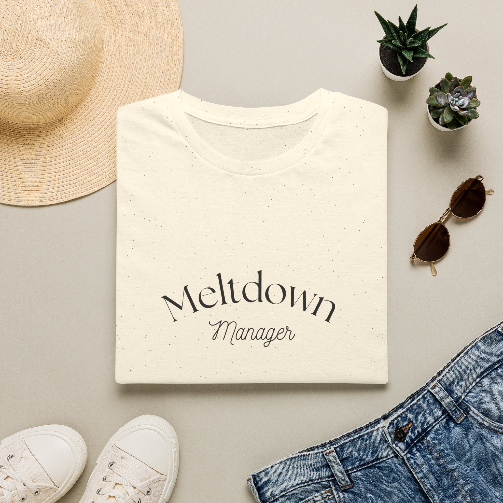 Meltdown Manager T-Shirt | Funny Sarcastic Typography Tee