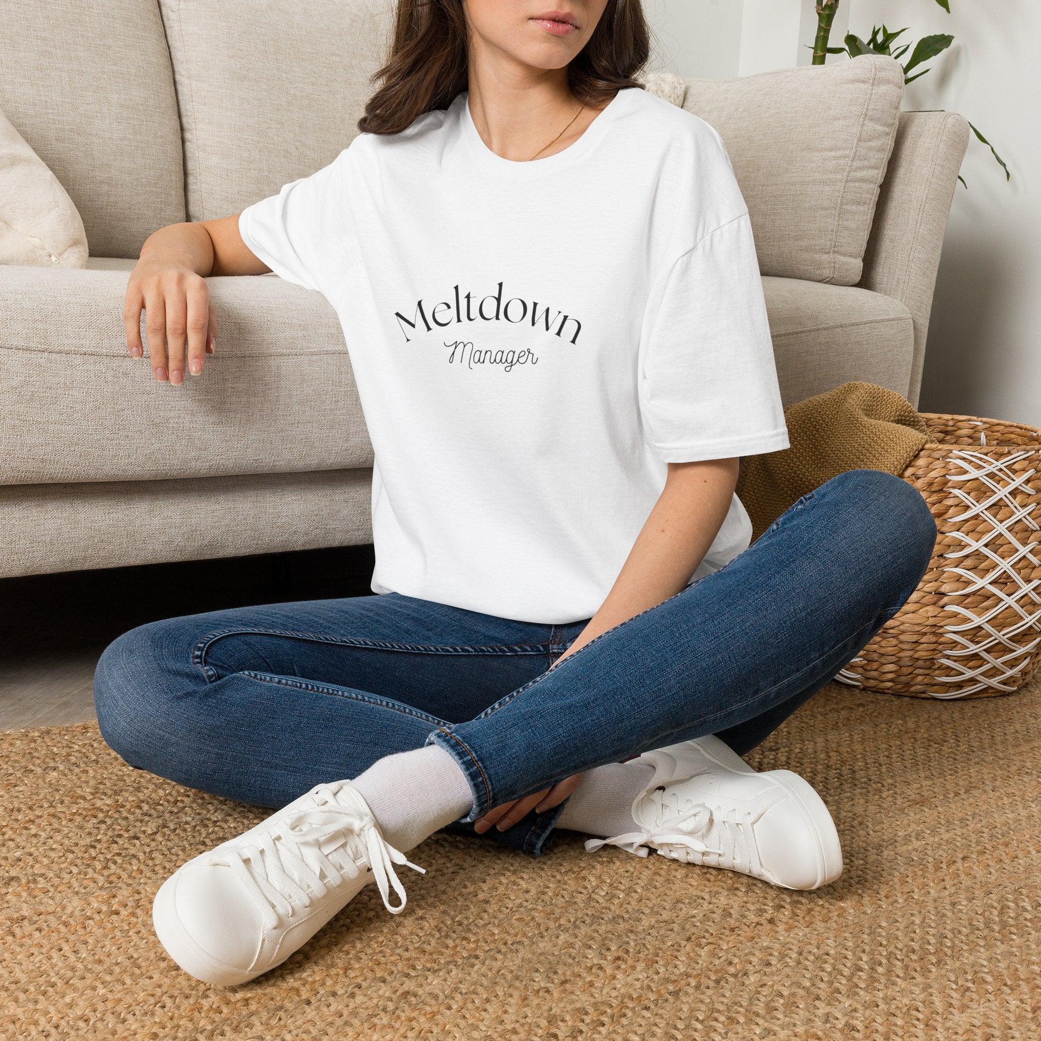 Meltdown Manager T-Shirt | Funny Sarcastic Typography Tee