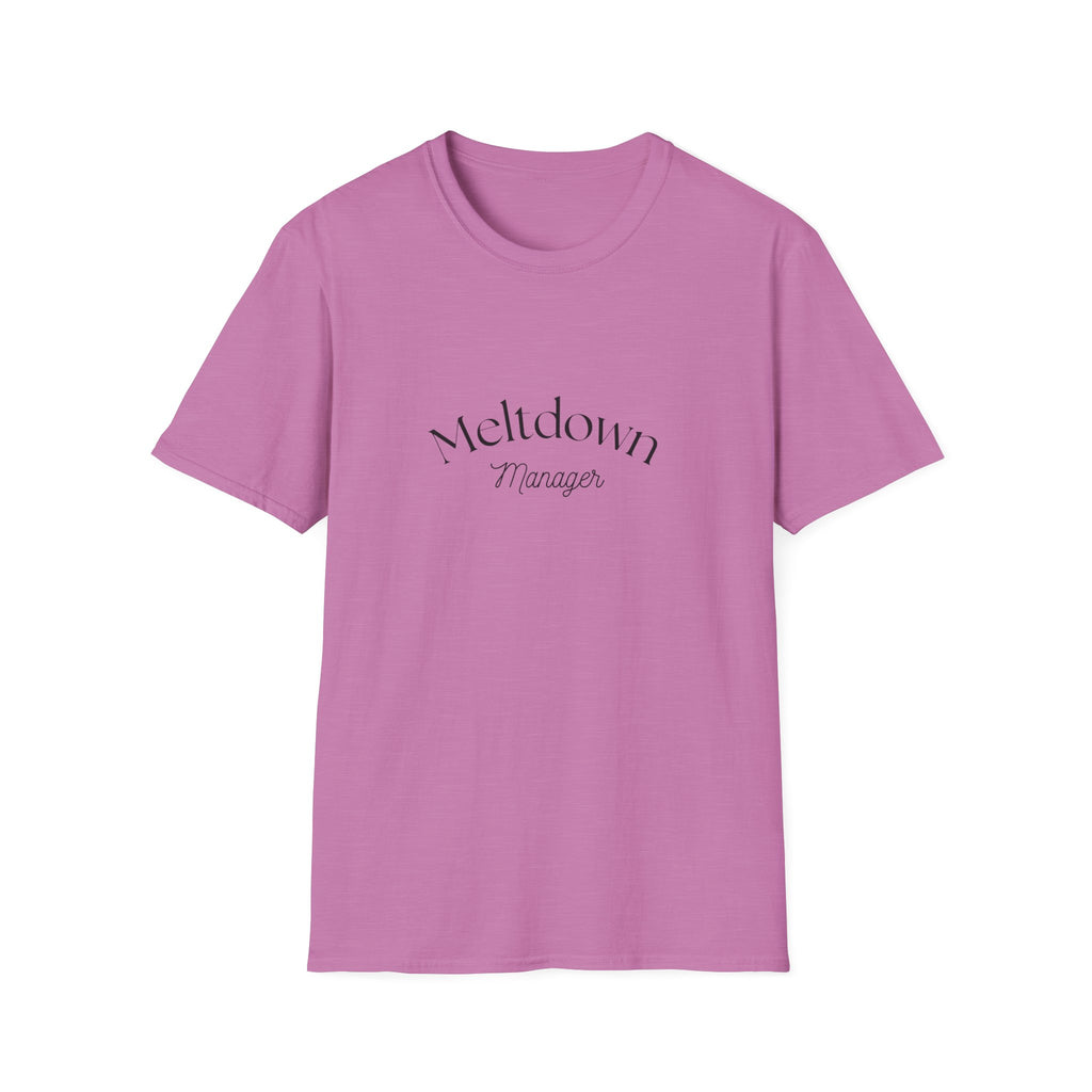 Meltdown Manager T-Shirt | Funny Sarcastic Typography Tee