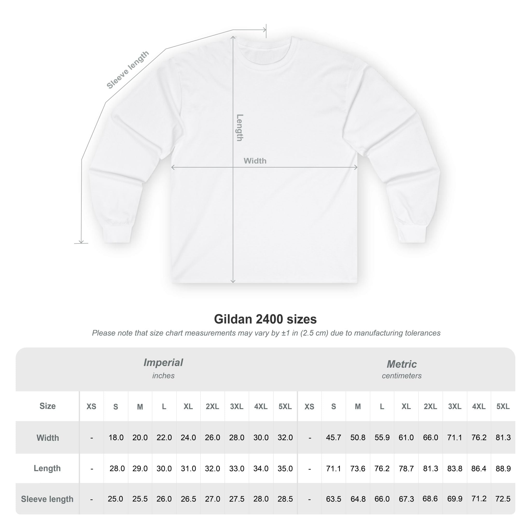 Long Sleeve Tee — "Running on Coffee" Cup Graphic