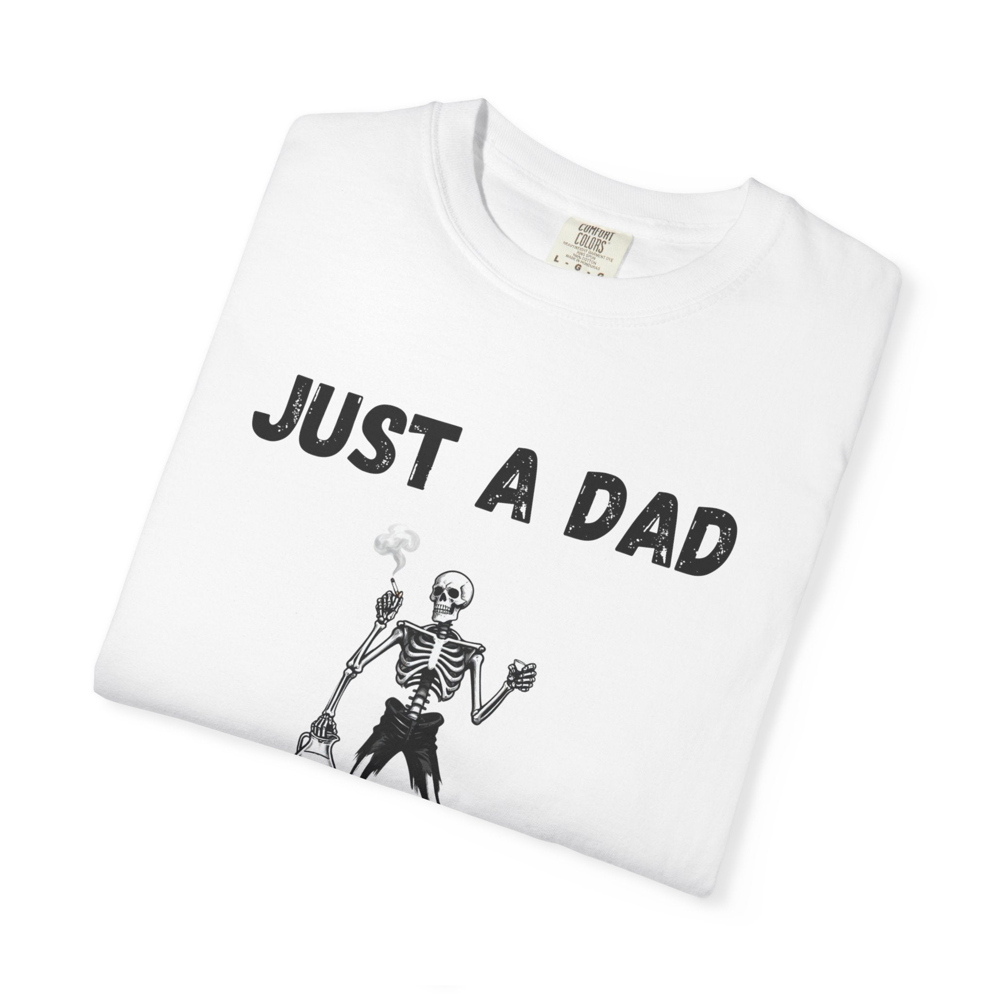 Just a Dad Who Came Back with the Milk T-Shirt — Funny Skeleton Father Tee