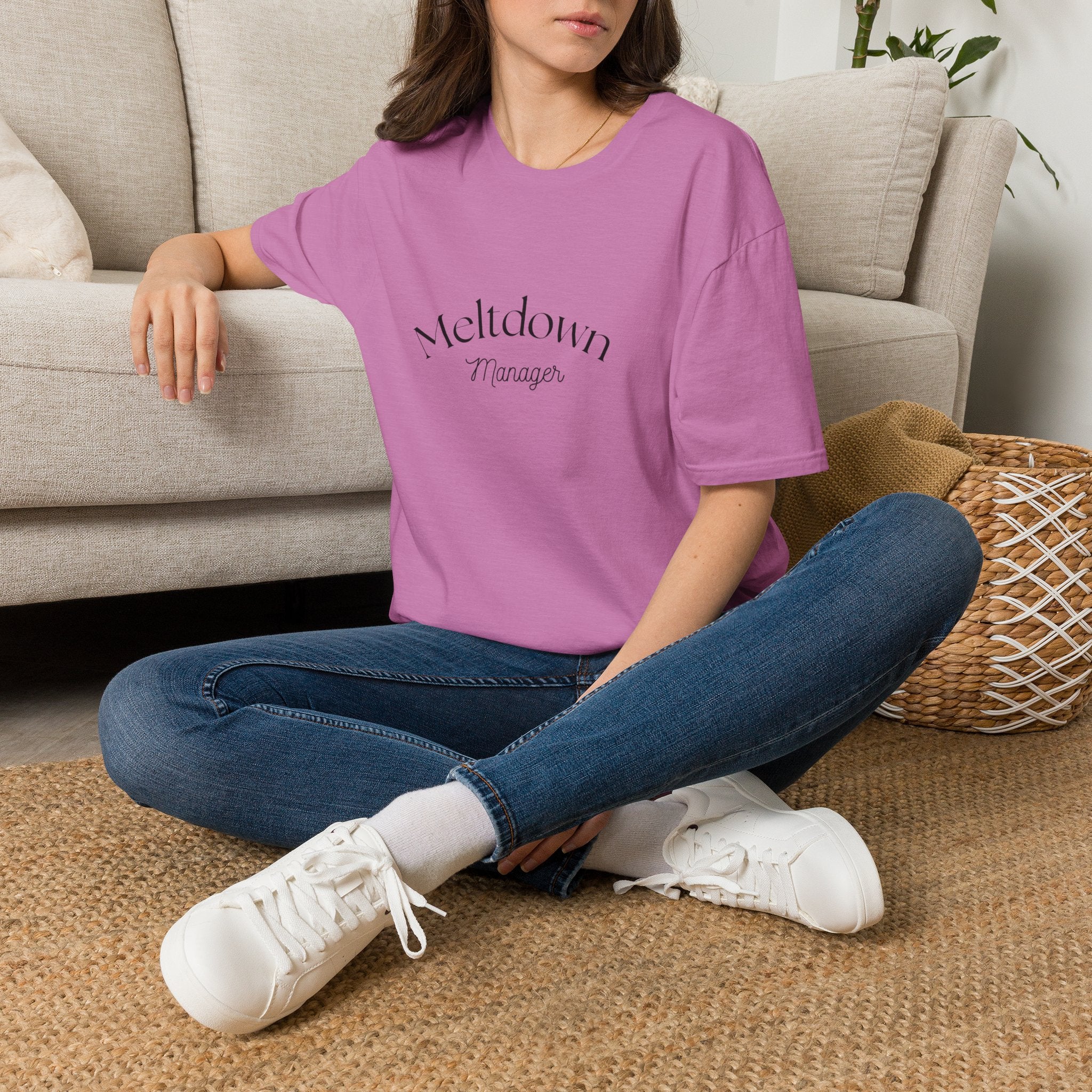 Meltdown Manager T-Shirt | Funny Sarcastic Typography Tee